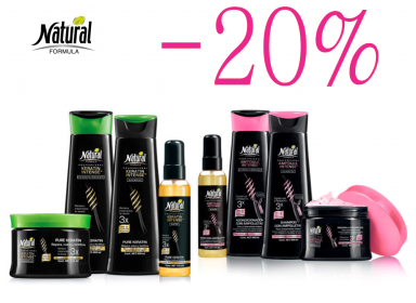 СКИДКА 20 % на всю серию NATURAL FORMULA .