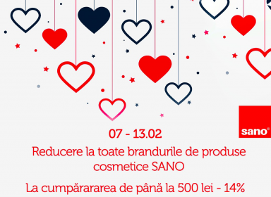 Reduceri de ziua indragostitilor in retea magazinele Sano