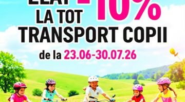 Reduceri de VARA – 10% la tot transport pentru copii