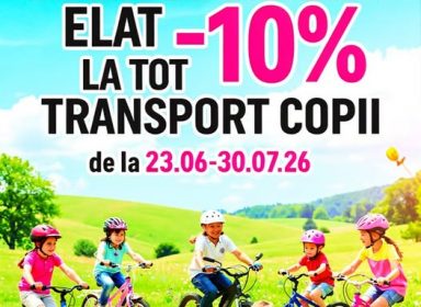 Reduceri de VARA – 10% la tot transport pentru copii